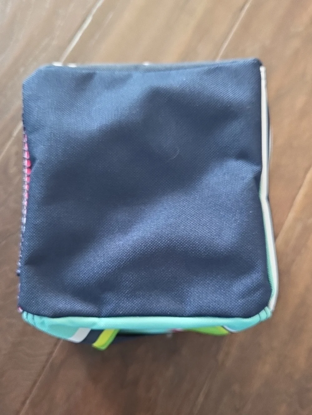 thirty-one Striped Fabric Storage Bin with Mesh Front Pocket